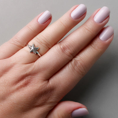 Anel de Prata Estrela do Mar - 51564
