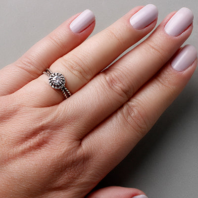 Anel de Prata Solitário