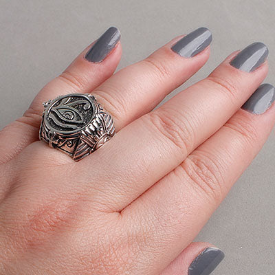 Anel de Prata Olho de Hórus