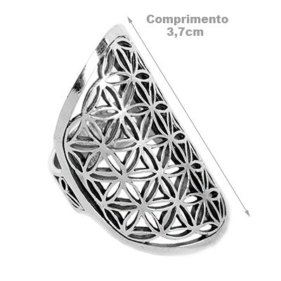 Anel de prata Flor da Vida