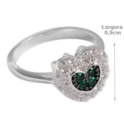 Anel de Prata Coração