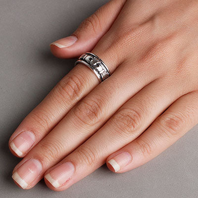 Anel de Prata Claddagh