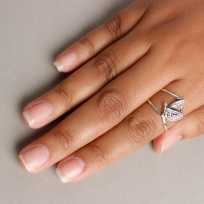 Anel de Prata Borboleta