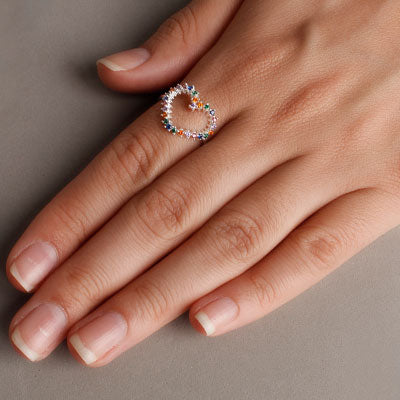 Anel de Prata Coração