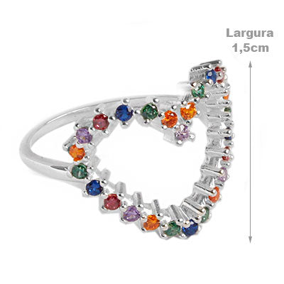 Anel de Prata Coração