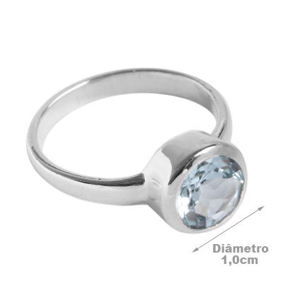 Anel de Prata com Topázio