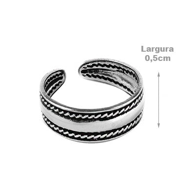 Anel de Prata Dedo de Pé/Falange