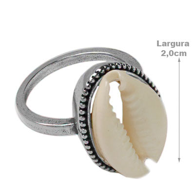 Anel de Prata com Búzio