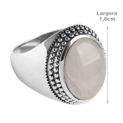 Anel de Prata com Pedra da Lua - 54097