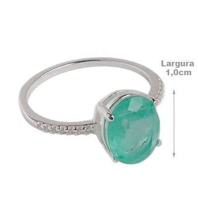 Anel de Prata Solitário com Fusion
