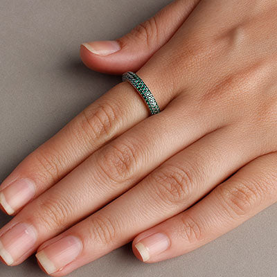 Anel de Prata com Zircônias