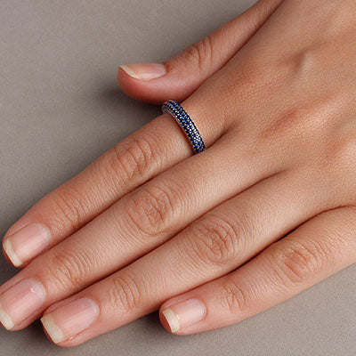 Anel de Prata com Zircônias