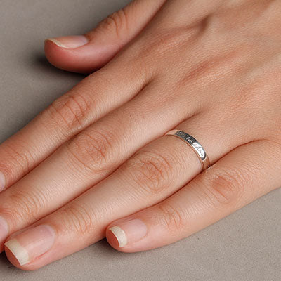 Anel de Prata Eu te amo - 54917