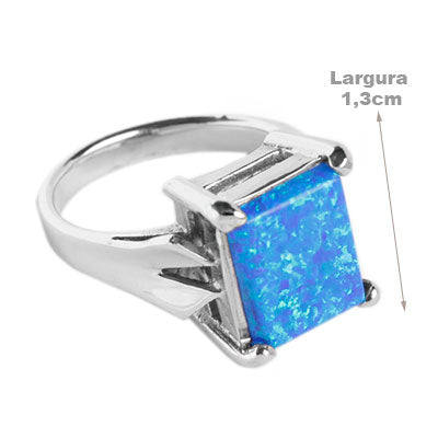 Anel de Prata com Opala
