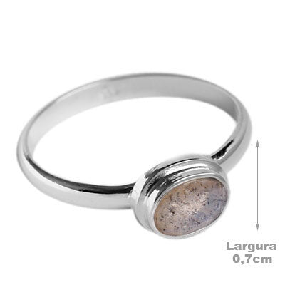 Anel de Prata com Labradorita - 55847