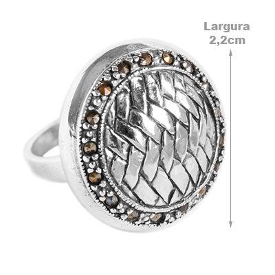 Anel de Prata com Marcassitas - 56023
