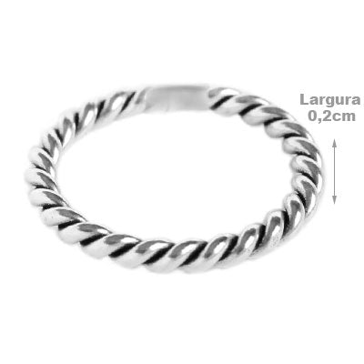 Produtos Anel de Prata com Trabalhado