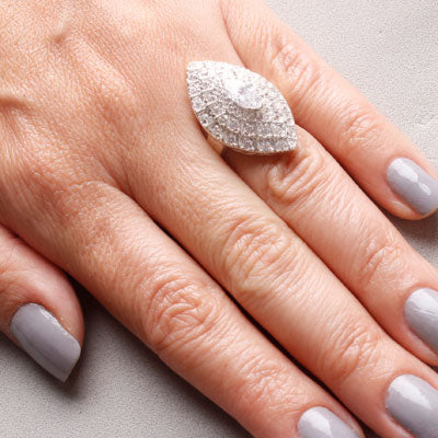 Anel de Prata com Zircônia