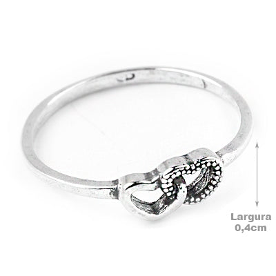 Anel de Prata Coração