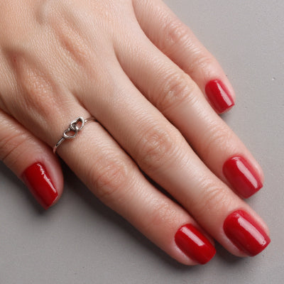 Anel de Prata Coração