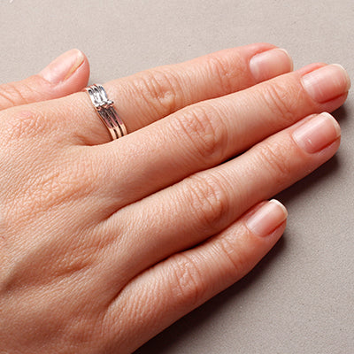 Anel de Prata Trabalhado.