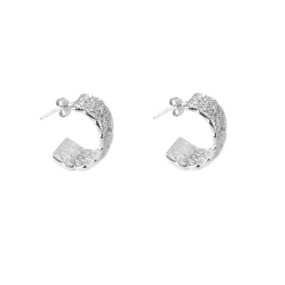 Argola de Prata com Zircônias