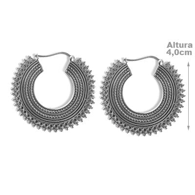 Argola de Prata Trabalhada