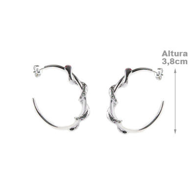 Argola de Prata Serpente