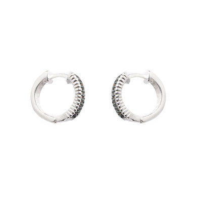 Argola de Prata com Zircônia