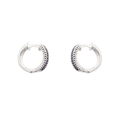 Argola de Prata com Zircônia