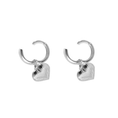 Argola de Prata com Coração