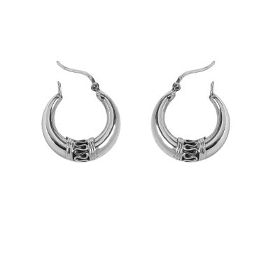 Argola de Prata Trabalhada