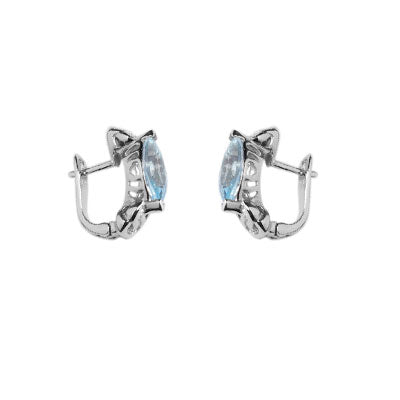 Argola de Prata com Topázio