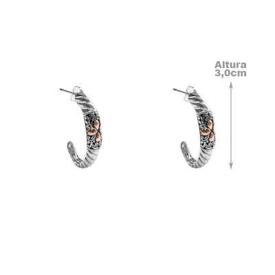 Argola de Prata Trabalhada