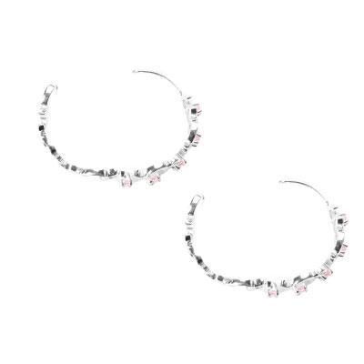 Argola de Prata com Zircônias