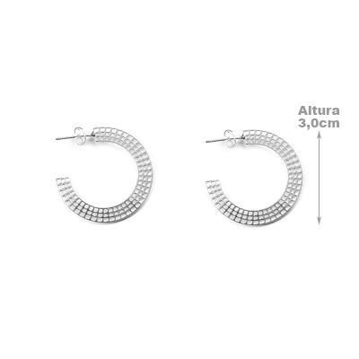 Argola de Prata Vazada.