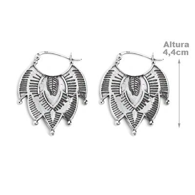 Argola de Prata Trabalhada