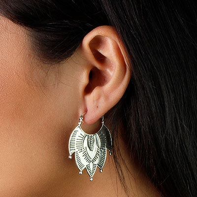 Argola de Prata Trabalhada