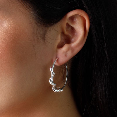 Argola de Prata Serpente