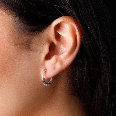 Argola de Prata Bali