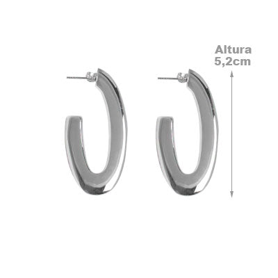 Argola de Prata Lisa.