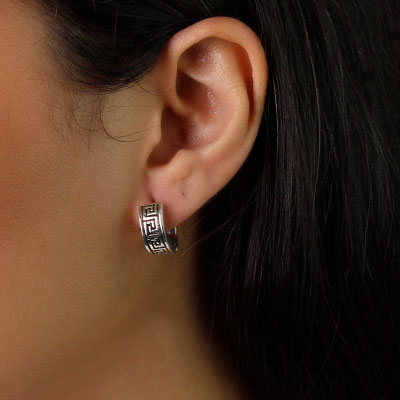 Argola de Prata Trabalhada