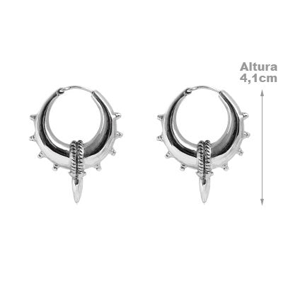 Argola de Prata Trabalhada