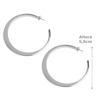 Argola de Prata Lisa