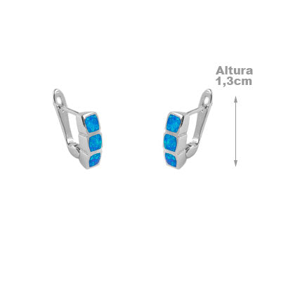 Argola de Prata com Opala