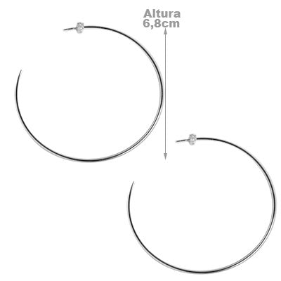 Argola de Prata Lisa