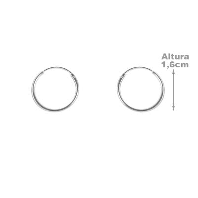 Argola de Prata Lisa