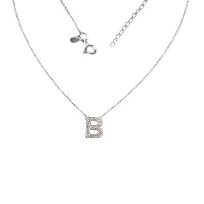 Gargantilha de Prata Letra