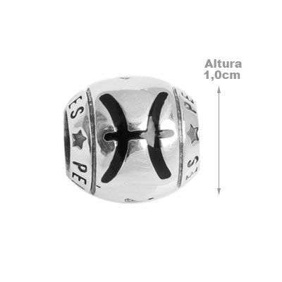 Berloque de Prata Signo de Peixes