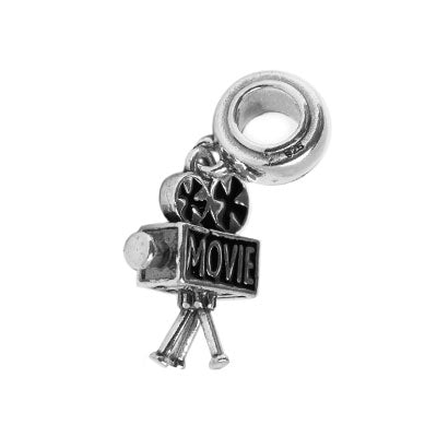 Berloque de Prata Filmadora.